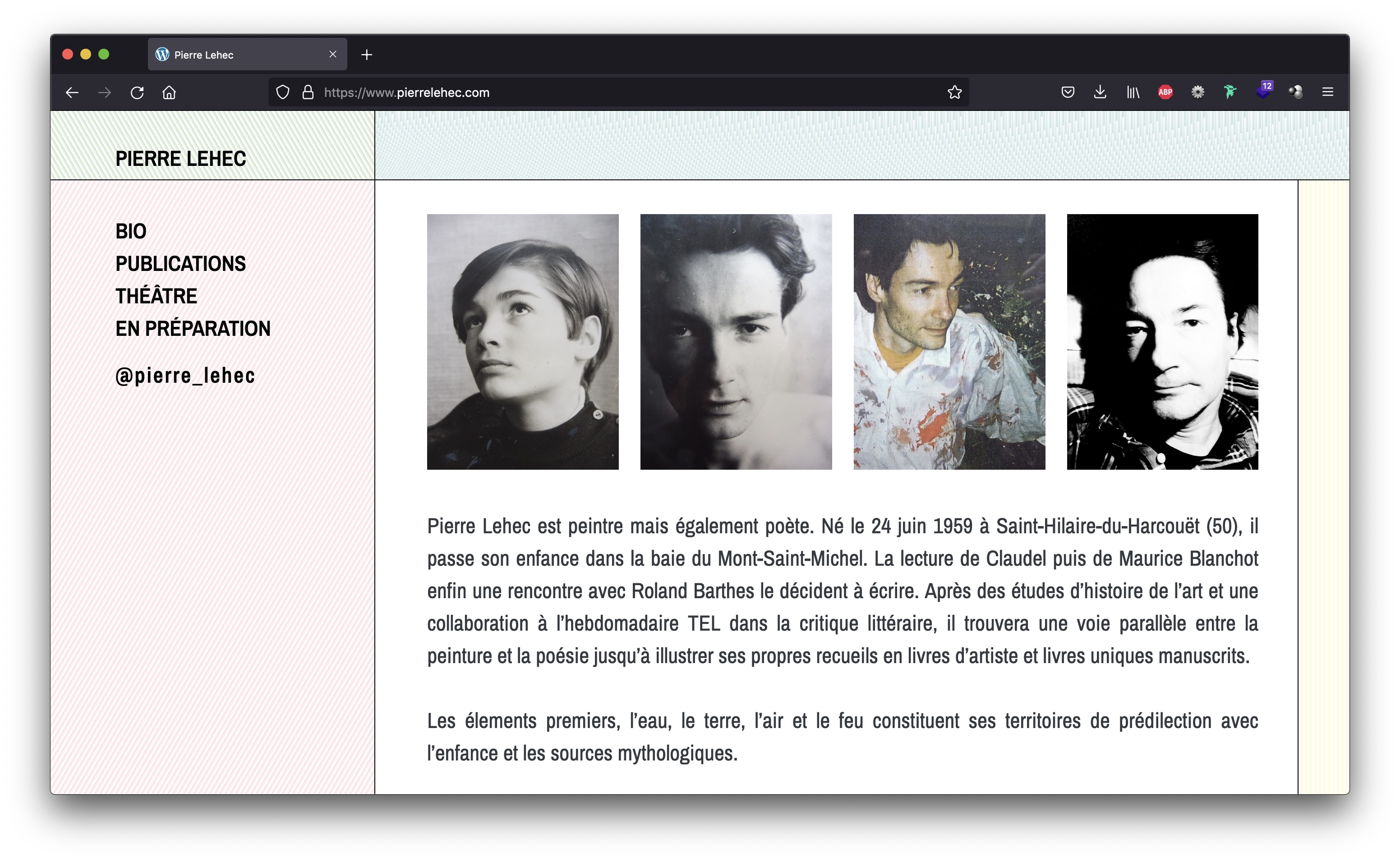 Pierre Lehec website