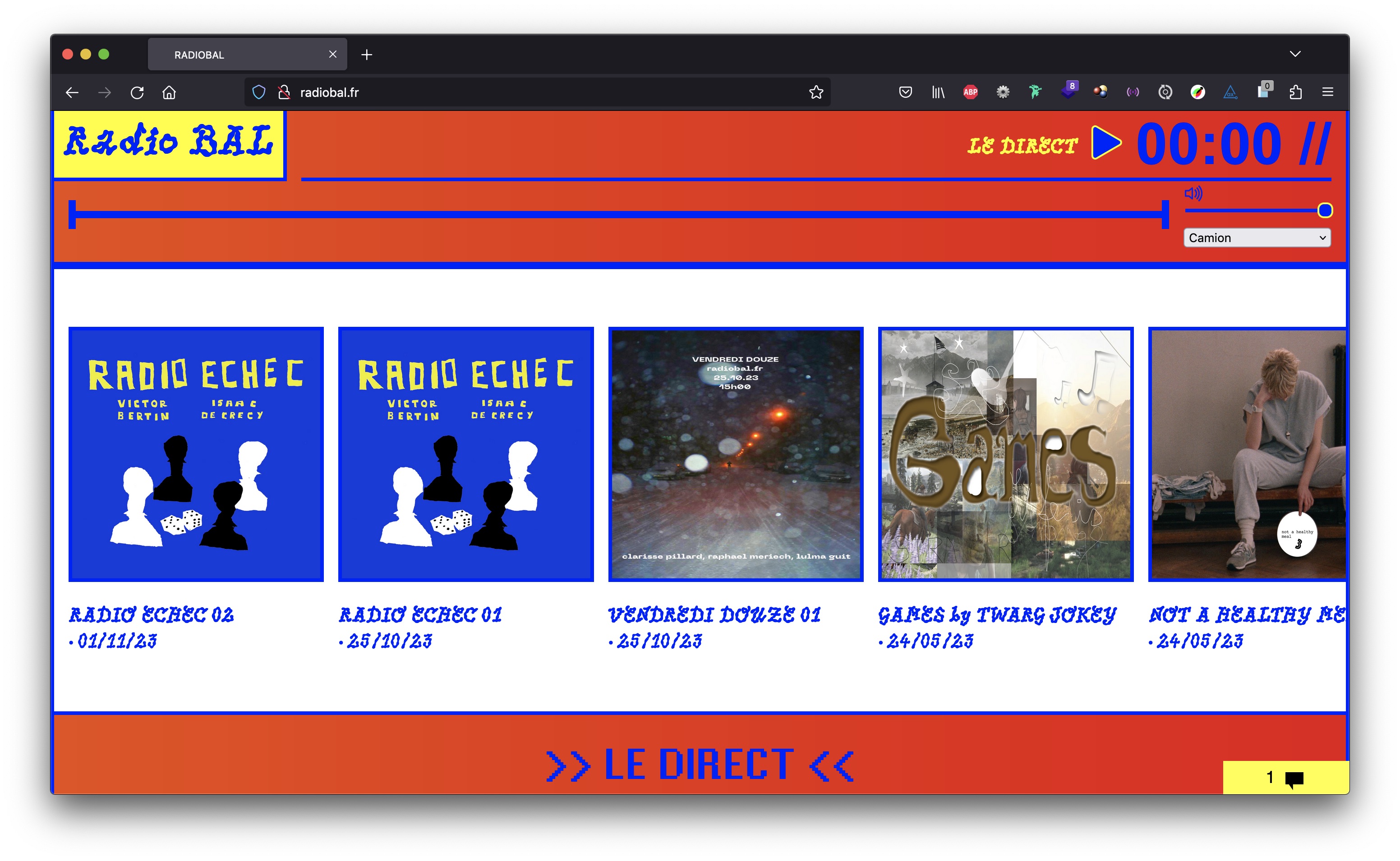 Radiobal website